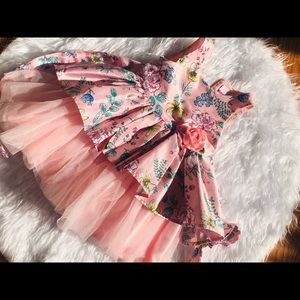 NANETTE KIDS Toddler Formal Floral Tulle Dress 2T